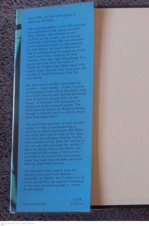 The Naming Of The Dead — Ian Rankin secondhand book