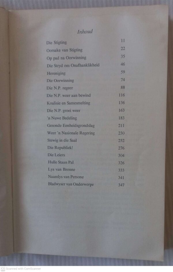 Die Nasionale Party Van Suid-Afrika: Sy Stryd En Sy Prestasies 1914–1964 — M.P.A. Malan secondhand book