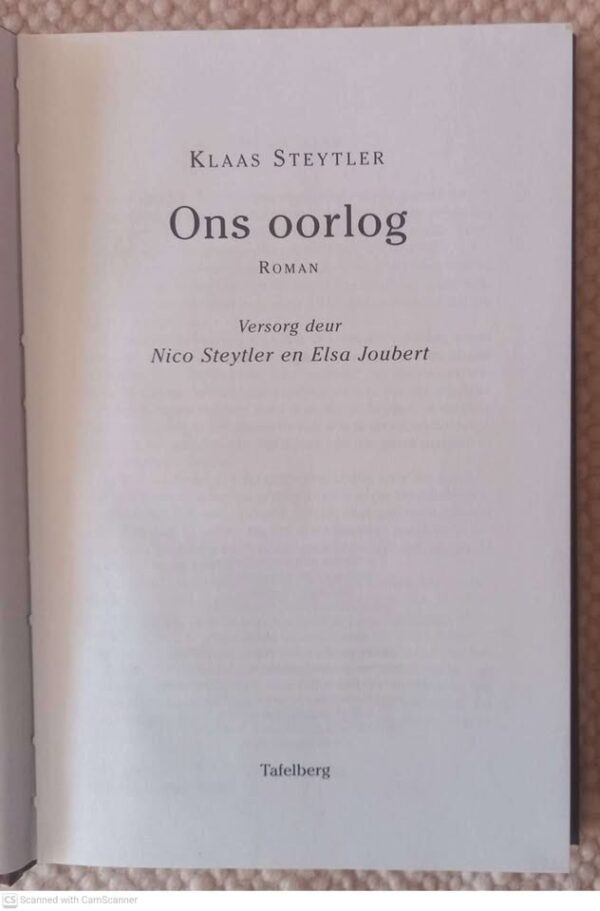 Ons Oorlog — Klaas Steytler secondhand book