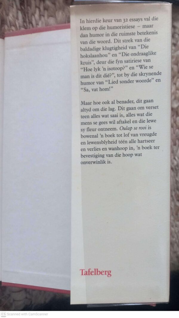 Oulap Se Rooi — Audrey Blignault secondhand book