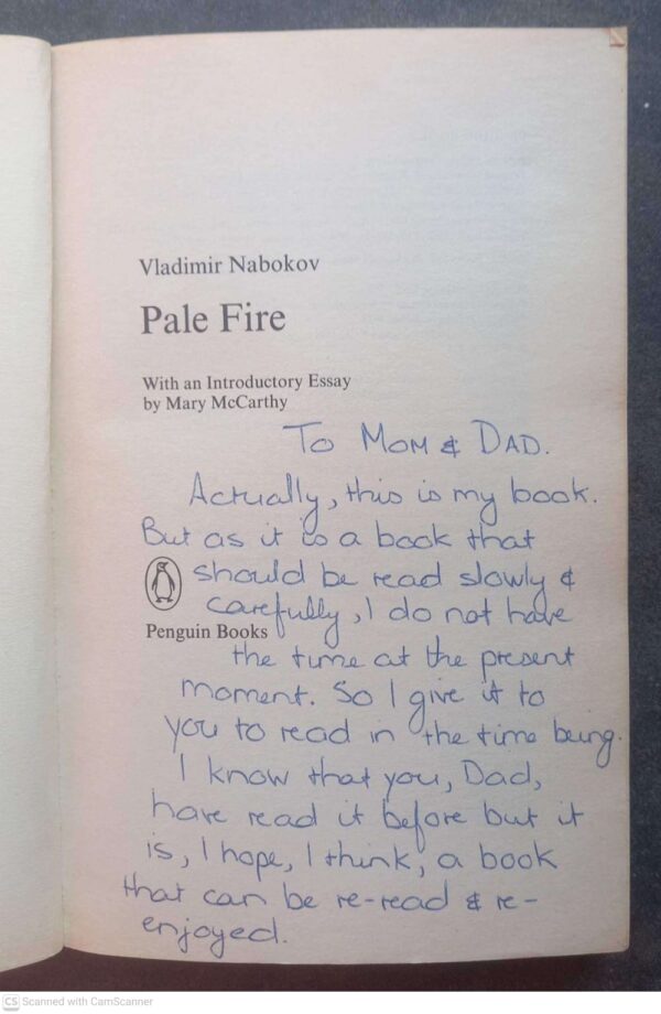 Pale Fire — Vladimir Nabokov secondhand book