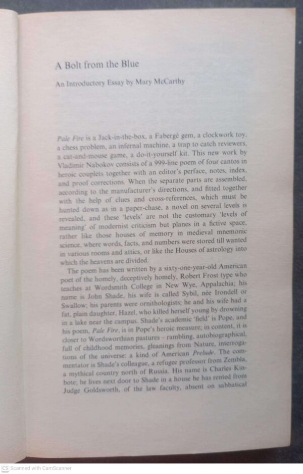 Pale Fire — Vladimir Nabokov secondhand book