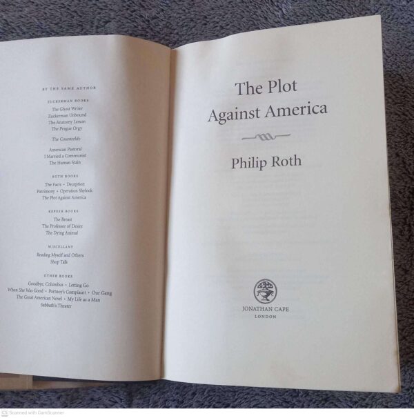 The Plot Against America — Philip Roth secondhand book