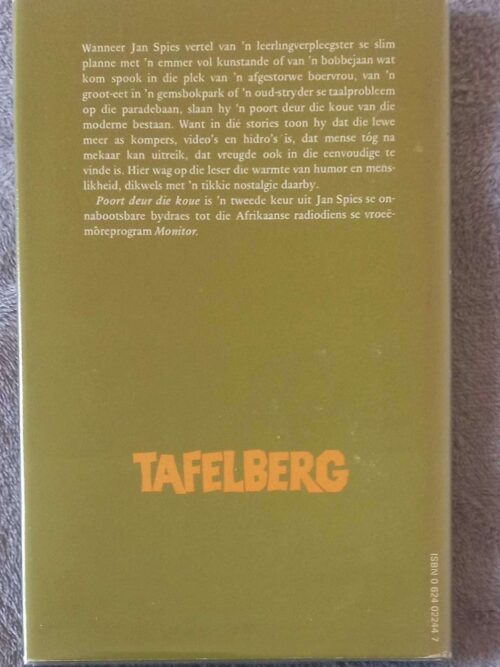Poort Deur Die Koue (Vertellings 2) — Jan Spies secondhand book