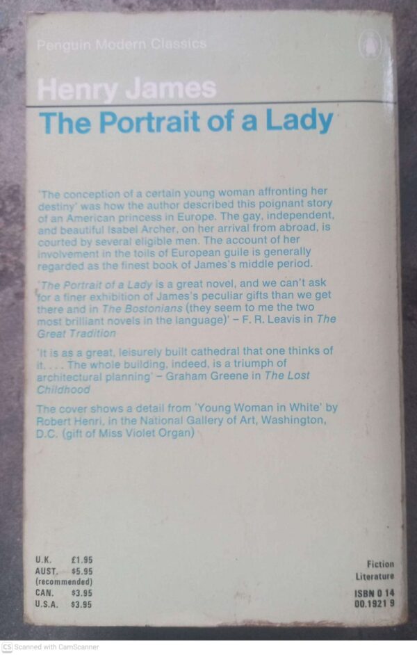 The Portrait Of A Lady — Henry James secondhand book