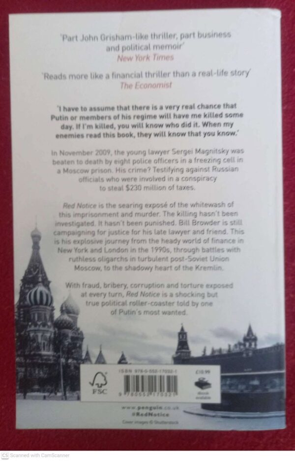 Red Notice — Bill Browder secondhand book