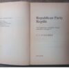Republican Party Reptile4 Republican Party Reptile — P. J. O’Rourke secondhand book