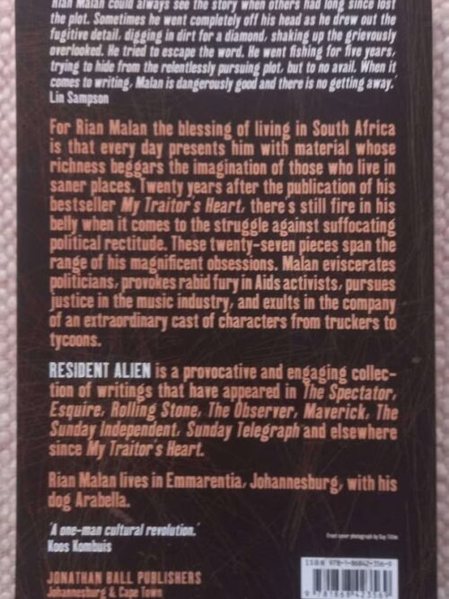 Resident Alien — Rian Malan secondhand book