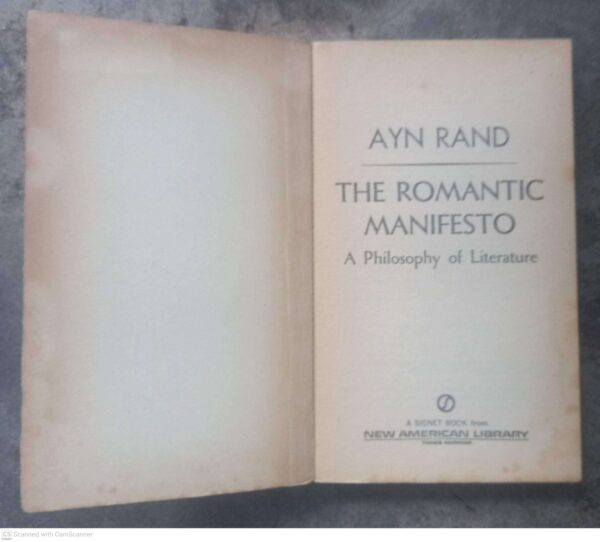 The Romantic Manifesto — Ayn Rand secondhand book