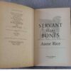 Servant Of The Bones – Anne Rice secondhand book