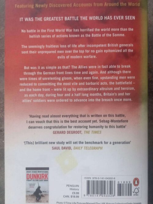 Somme: Into The Breach — Hugh Sebag-Montefiore secondhand book