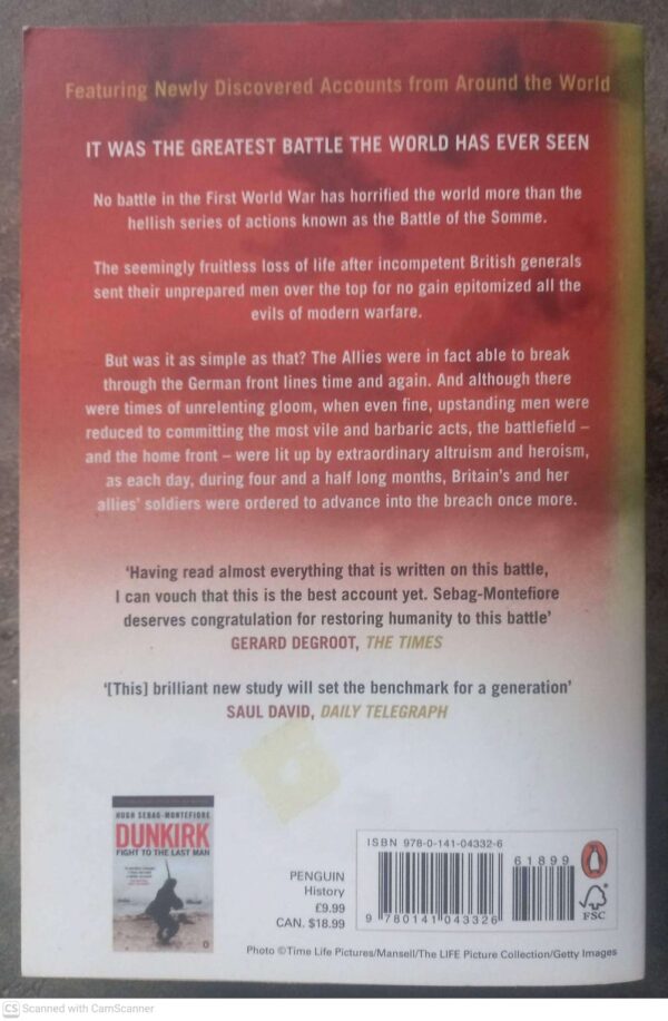 Somme2 Somme: Into The Breach — Hugh Sebag-Montefiore secondhand book