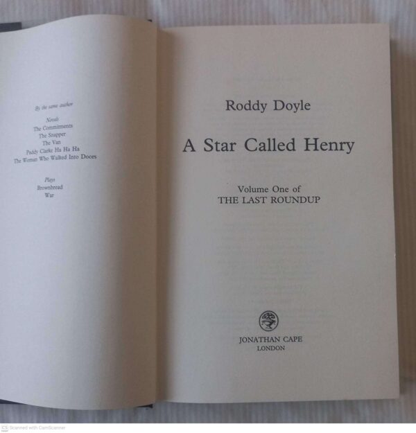 A Star Called Henry — Roddy Doyle secondhand book