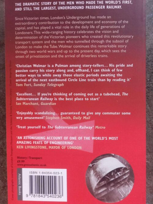 The Subterranean Railway — Christian Wolmar secondhand book