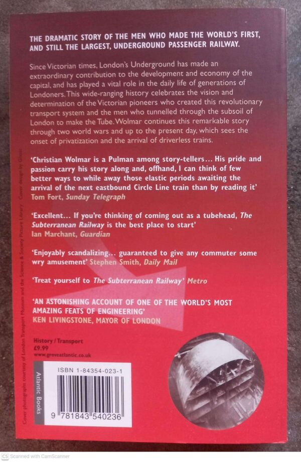 The Subterranean Railway — Christian Wolmar secondhand book