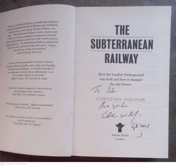 The Subterranean Railway — Christian Wolmar secondhand book
