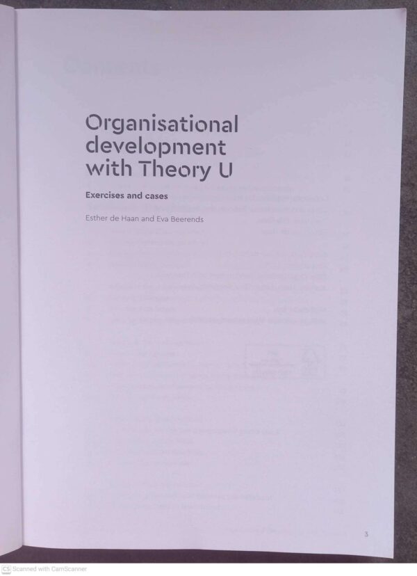 Organisational Development With Theory U: Exercises And Case Studies — Esther De Haan, Eva Beerends secondhand book