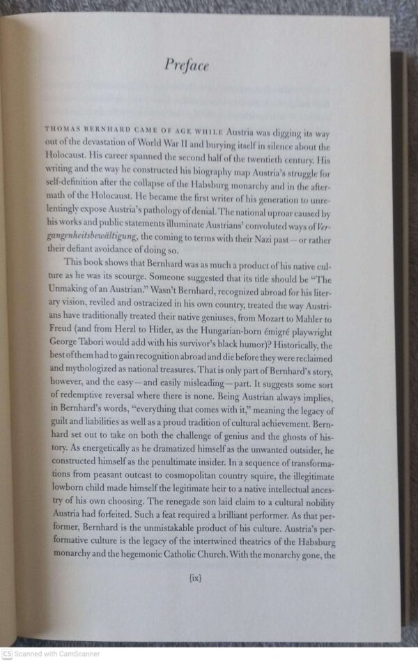 Thomas Bernhard: The Making Of An Austrian — Gitta Honeg secondhand book