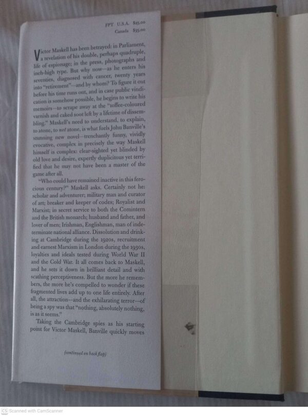 The Untouchable — John Banville secondhand book