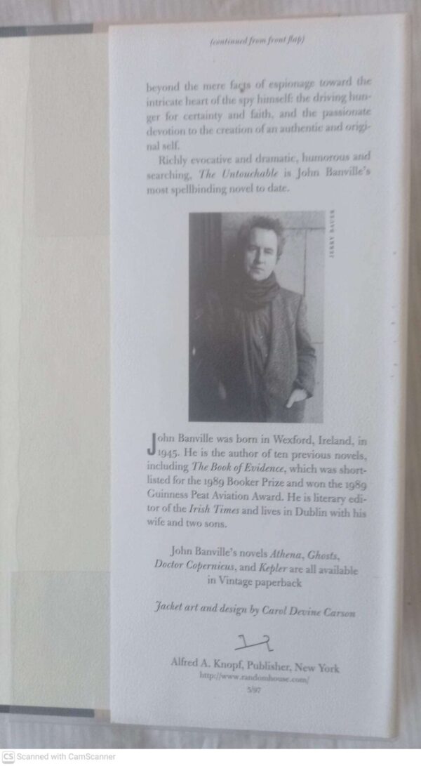 The Untouchable — John Banville secondhand book