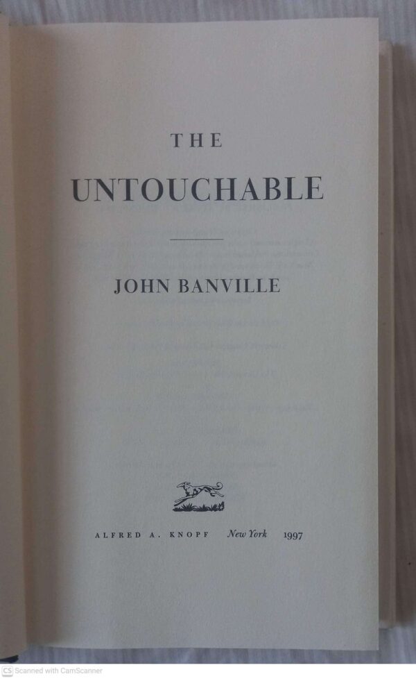 The Untouchable — John Banville secondhand book