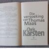 Die Versoeking Van Thomas Maas — Chris Karsten secondhand book