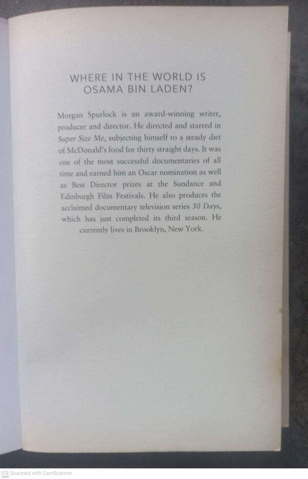 Where In The World Is Osama Bin Laden? — Morgan Spurlock secondhand book