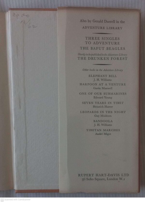 The Whispering Land — Gerald Durrell secondhand book
