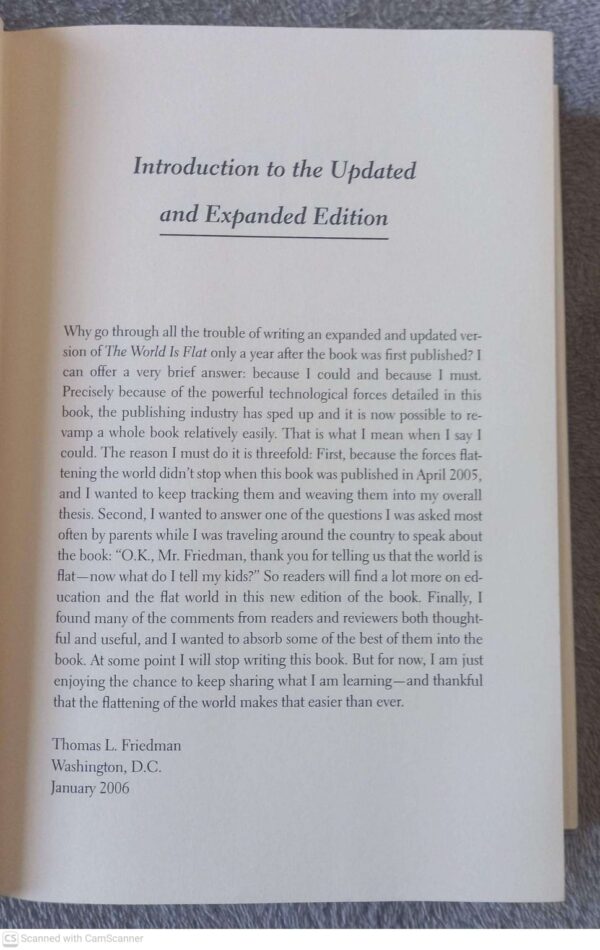The World Is Flat — Thomas L. Friedman secondhand book