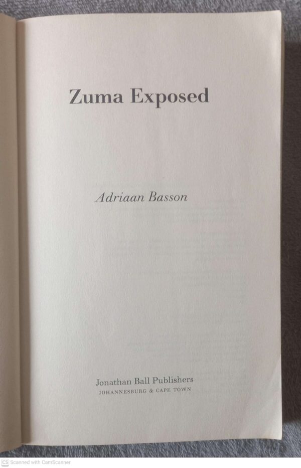 Zuma Exposed — Adriaan Basson secondhand book