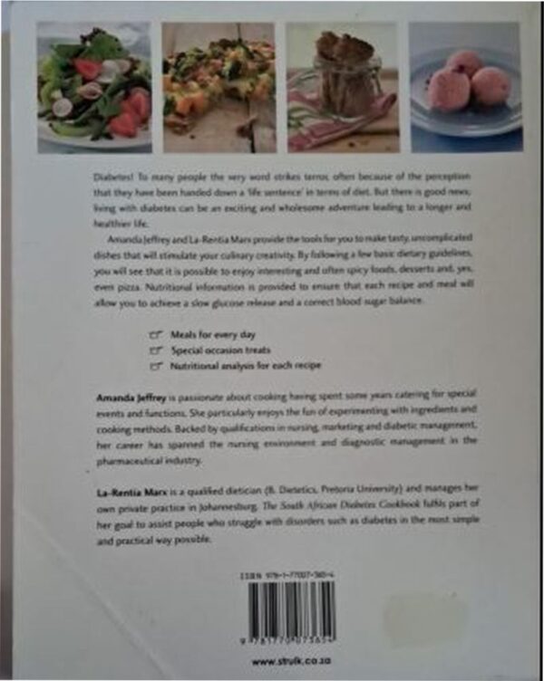 The South African Diabetes Cookbook – Amanda Jeffrey, La-Rentia Marx secondhand book