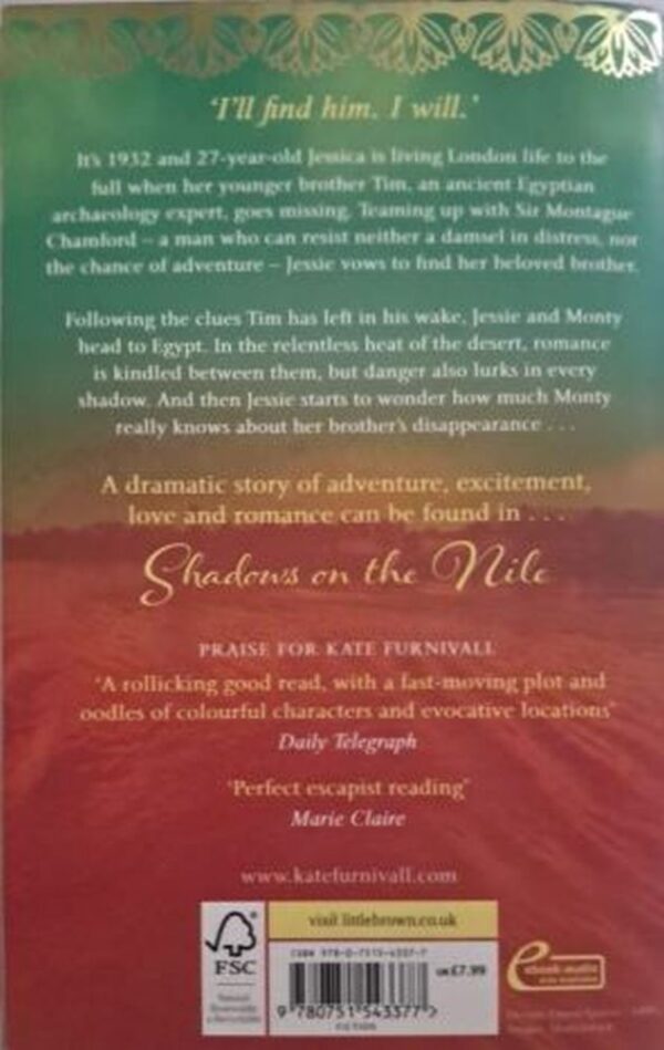 Shadows On The Nile – Kate Furnivall secondhand book