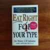 Eat Right For Your Type – Peter D’Adamo, Catherine Whitney secondhand book