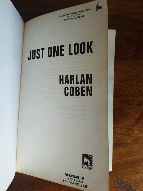 Just One Look – Harlan Coben secondhand book