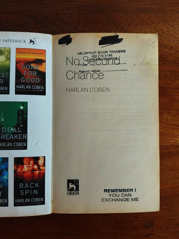 No Second Chance – Harlan Coben secondhand book