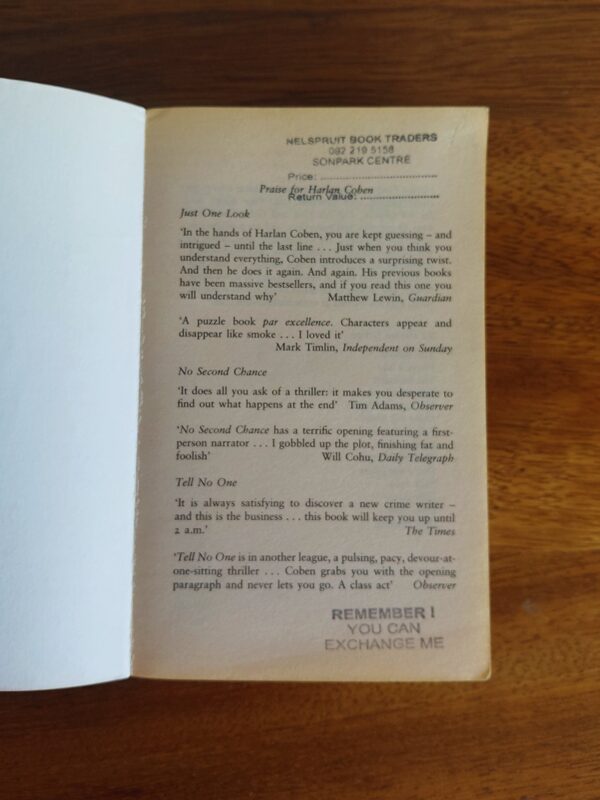 The Final Detail – Harlan Coben secondhand book