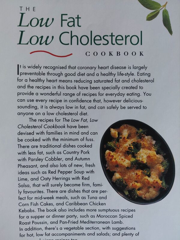 The Low Fat, Low Cholesterol Cookbook – Christine France secondhand book