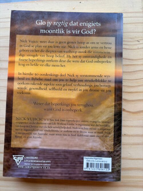 Leef ‘n Lewe Sonder Beperkings – Nic Vujicic secondhand book
