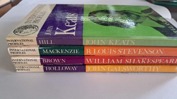 spines-vintage-biographies-karins-treasures Vintage International Profiles Biography Book Bundle secondhand book