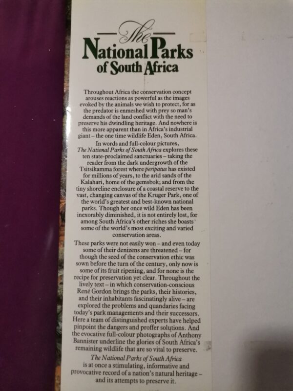 17844721094487737127034138810381 The National Parks Of South Africa – René Gordon, Anthony Bannister secondhand book