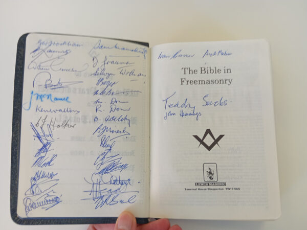 20260703_103445 Lewis Masonic Holy Bible (Ref. AL01) 1986 secondhand book