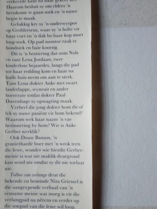 Tolbos Van Verlange – Nita Griessel secondhand book