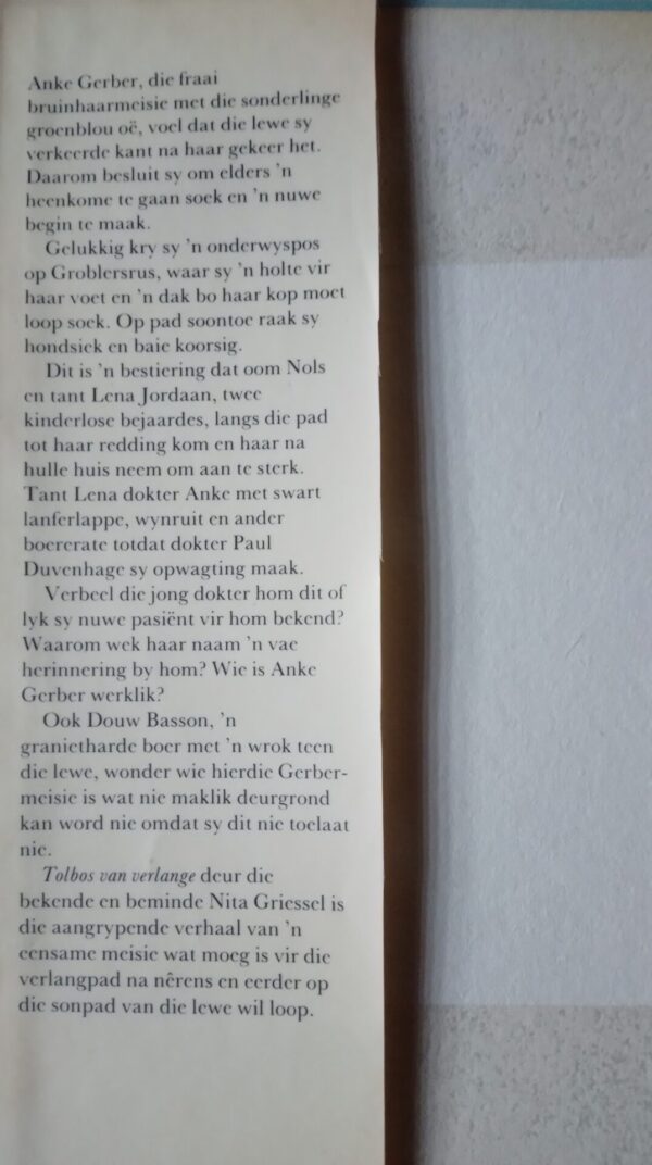 Tolbos Van Verlange – Nita Griessel secondhand book