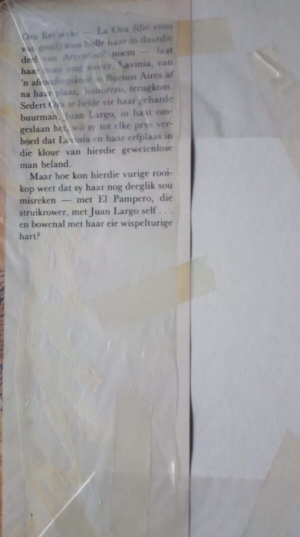 Vrou Van Die Goue Pampas – Wille Martin secondhand book