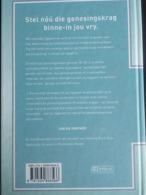 Uitsonderlike Genesing – Dr. Art Brownstein secondhand book