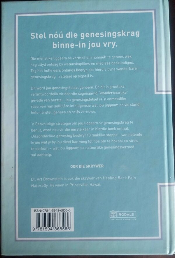 Uitsonderlike Genesing – Dr. Art Brownstein secondhand book