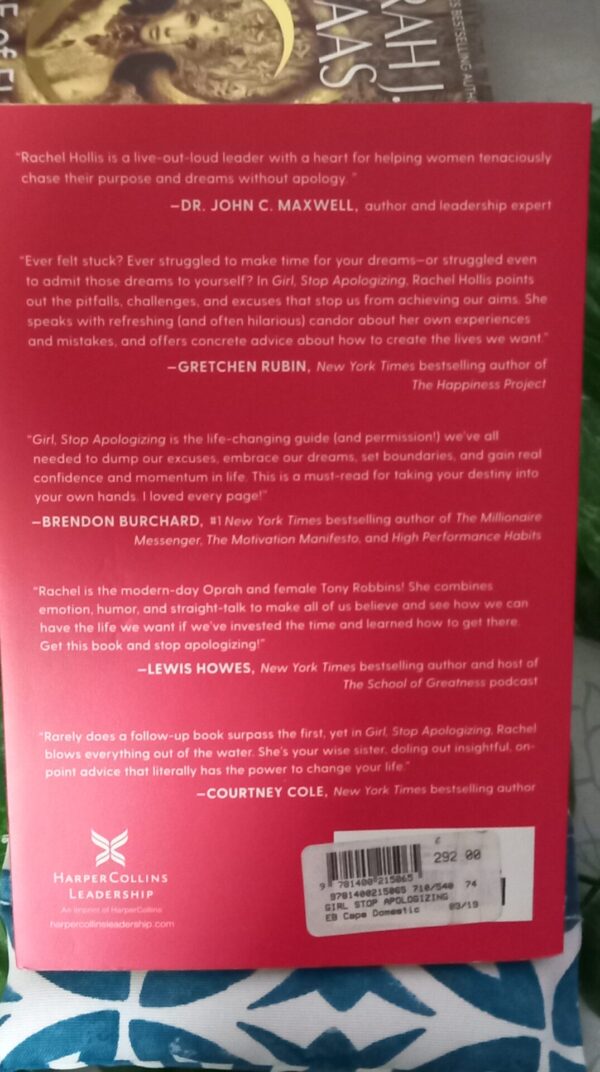 Girl, Stop Apologizing – Rachel Hollis secondhand book