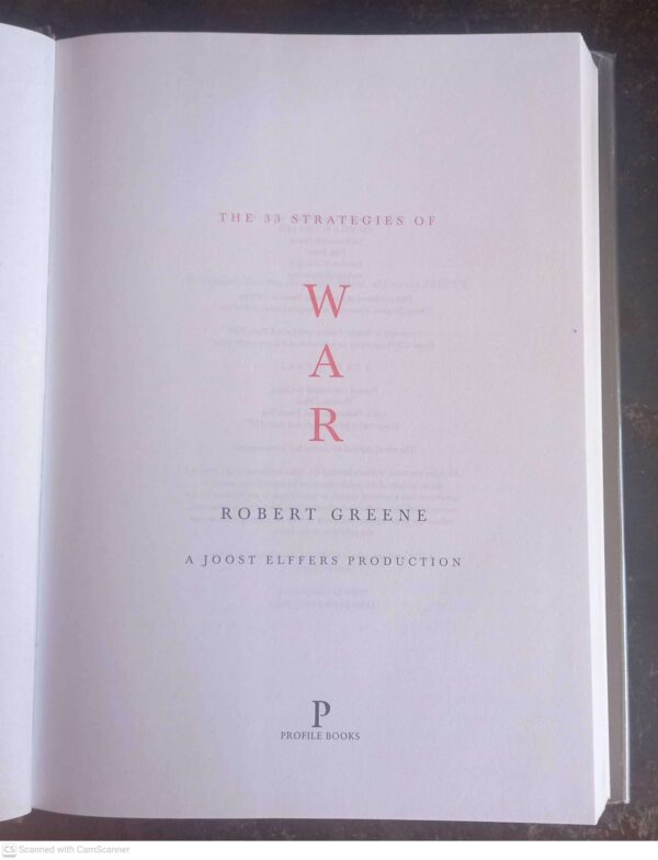 33 Strategies of War5 The 33 Strategies Of War — Robert Greene secondhand book