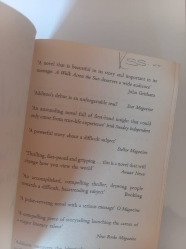 A Walk Across The Sun – Corban Addison secondhand book