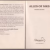 Alles Of Niks — Madelie Human secondhand book